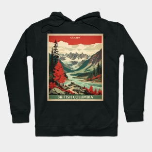 British Columbia Canada Vintage Poster Tourism 2 Hoodie